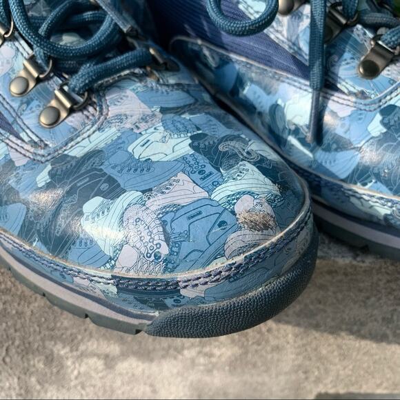 Timberland Euro blue camo boot pattern hiking boots 13M - Picture 2 of 10